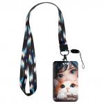 Бейдж вертикальный MESHU Sensitive, 110*70мм, лента с карабином, 2D печать, опп пакет, европодвес, MS_65637