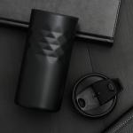 Термокружка SVOBODA VOLI «Сначала кофе», 350 мл, чёрный