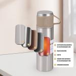 Набор «Мастер К», термос 500 мл и 3 кружки 160 мл, сохраняет тепло 12 ч, нержавеющая сталь