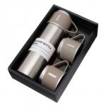 Набор «Мастер К», термос 500 мл и 3 кружки 160 мл, сохраняет тепло 12 ч, нержавеющая сталь