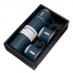 Набор «Мастер К», термос 500 мл и 3 кружки 160 мл, сохраняет тепло 12 ч, нержавеющая сталь, синий