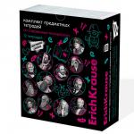 Комплект тетрадей общих ученических с пластиковой обложкой ErichKrause Persons, 48 листов, кл./лин., со спр. мат. (обечайка 12 шт.)