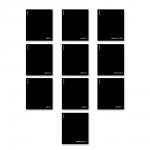 Комплект тетрадей общих ученических c пластиковой обложкой ErichKrause Black Diamond, 48 листов, кл./лин., со спр. мат. (в коробке 10 шт.)