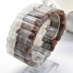 Браслет из Агата кружевного сегмент 40*9мм, 126г