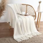 Плед «Этель» Soft, 130?170 см, 100% акрил, белый