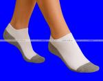 DOMINOBS носки женские укороченные белые (серая подошва) арт. 7101