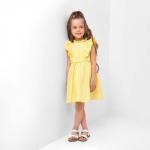 Платье для девочки KAFTAN: Summer cotton с крылышками, жёлтое, рост 98-104 см