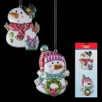 Набор ErichKrause Decor 2 украшения Снеговик 11см