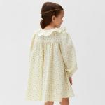 Платье для девочки KAFTAN: Summer cotton на пуговицах, цвет молочный, рост 86-92 см