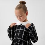 Платье детское KAFTAN «Клетка», чёрное, рост 146-152 см