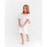 Платье для девочки KAFTAN: Cute, белое, рост 98-104 см