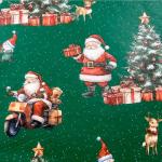 Набор ErichKrause Decor 4 листа упаковочной бумаги тишью В гостях у Санты 50х70см