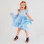 Платье для девочки KAFTAN: Princess, голубое, рост 110-116 см