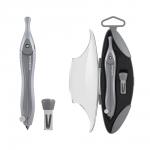 Готовальня ErichKrause Classic, (металлический циркуль и сменные грифели), пенал, серый