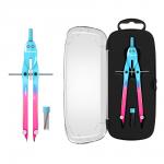 Готовальня ErichKrause CoolRay, (металлический циркуль и сменные грифели), пенал, ассорти