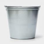 Ведро хозяйственное оцинкованное с ручкой, 12 л, d=30 см, h=26 см, ГОСТ