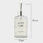 Дозатор для мыла, 300 мл, стекло, прозрачный