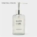 Дозатор для мыла, 300 мл, стекло, прозрачный