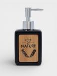 Дозатор для мыла SAVANNA «Природа», 350 мл, чёрный