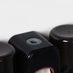 Держатель для зубных щёток с выдавливателем для зубной пасты, стакан 2 шт., 20?10.2?6.2 см, чёрный