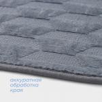 Коврик для ванной и туалета SAVANNA «Стоун», 40?60 см, серый