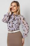 Блузка женская  1295/03/Серо-сиреневый