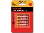 Батарейка KODAK R03-4BL HEAVY DUTY/ K3AHZ-4 (48/240/33600) (цена за 1 шт.)