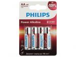 Батарейка "PHILIPS" LR6-4BL POWER алкалин 4шт АА ( LR6Р4B/51) (4/48/144/18432)