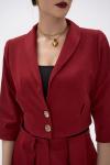 Короткий пиджак Джуди (бордовый)