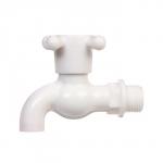 Кран, наружная резьба 1/2" (12 мм), для шланга 1/2" (12 мм), пластик, Greengo