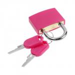 Замок навесной для чемодана, средний, 30?42 мм, розовый