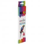 Карандаши 6цв. ClipStudio шестигранные заточ., пластик, в карт.кор. с подвесом