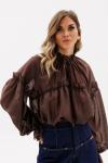 Блуза EOLA 2936-Р шоколад