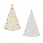 Fntastic Набор колпаков для вечеринки, 6 шт, диаметр 20 см, бумага, 2 дизайна