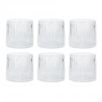 MILLIMI Набор вращающихся стаканов 6 шт, 300 мл, стекло, морское дно