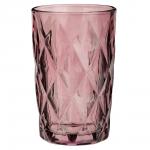 MILLIMI Стакан 350 мл, стекло, бордовый ромб