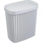 КОНТЕЙНЕР ДЛЯ МУСОРА VELVET 5,9л 225х140Х253мм Светло-серый флэк (6)