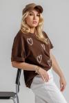 Блузка женская  009С/02/Коричневый