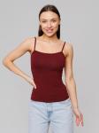 Женская майка на бретелях Lingeamo темно-бордовая ЛТ-07 (28)
