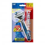 KAI Бритва безопасная RAZOR с двойным титановым лезвием, 8 шт. набор станков