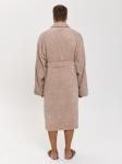 Махровый халат с рукавом покроя реглан унисекс однонитка бежевый МЗ-26 (31)