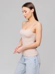 Женская майка на бретелях Lingeamo бежевая ЛТ-07 (4)