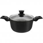 Кастрюля 2,5л Terra со стеклянной крышкой 20см индукция JTr-220-11