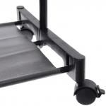 Вешалка гардеробная напольная на колесах ПЕРФЕКТХАУС, цвет черный, нагрузка до 15 кг, 98*35*135см