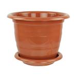 Горшок Виола 2л коричневый с поддоном (уп.20) (М1531)