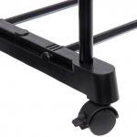 Вешалка гардеробная напольная на колёсах двойная ПЕРФЕКТХАУС, цвет черный, нагрузка до 25 кг, 152*45*75см