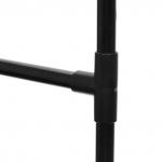 Вешалка гардеробная напольная на колёсах двойная ПЕРФЕКТХАУС, цвет черный, нагрузка до 25 кг, 152*45*75см