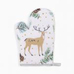 Варежка - прихватка «Доляна. Олени», 26?16 см