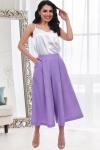Брюки кюлоты с защипами бр07442 сиреневый