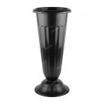 Ваза для цветов под срезку 6л d210мм h440мм черный (уп.5) (М5142)